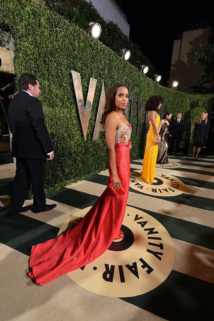 Kerry Washington arrived at the Vanity Fair Oscar party on Sunday night.
Kerry Washington arrived at the Vanity Fair Oscar party on Sunday night.