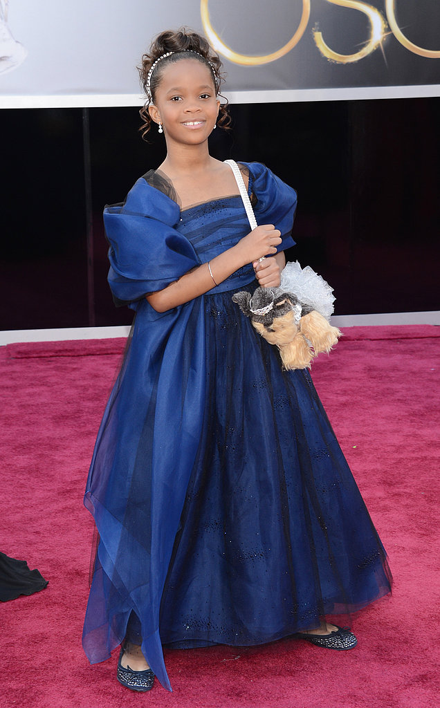 Quvenzhané Wallis on the red carpet at the Oscars 2013.
Quvenzhané Wallis on the red carpet at the Oscars 2013.
