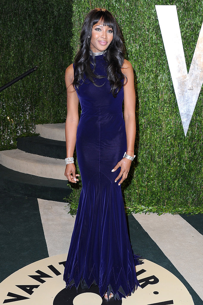 Naomi Campbell arrived at the Vanity Fair Oscar party on Sunday night.
Naomi Campbell arrived at the Vanity Fair Oscar party on Sunday night.