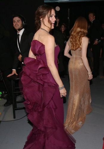 Jennifer Garner and Jessica Chastain backstage at the 2013 Oscars.
Jennifer Garner and Jessica Chastain backstage at the 2013 Oscars.