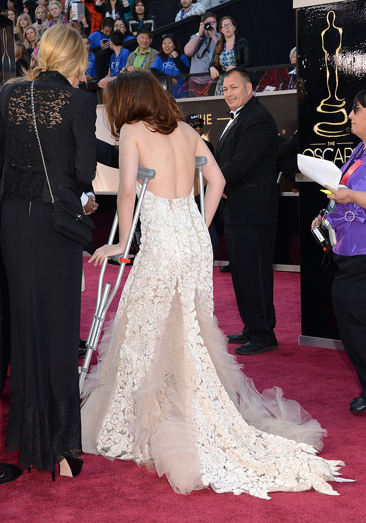 Kristen Stewart on the red carpet at the Oscars 2013.
Kristen Stewart on the red carpet at the Oscars 2013.