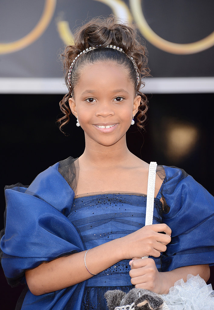 Quvenzhané Wallis on the red carpet at the Oscars 2013.
Quvenzhané Wallis on the red carpet at the Oscars 2013.