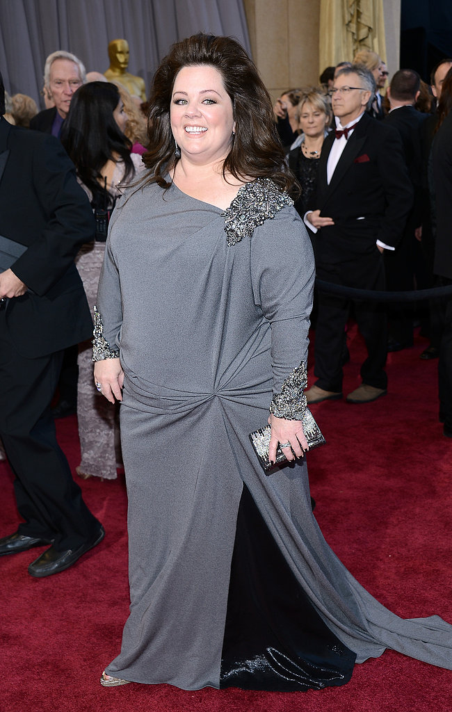 Melissa McCarthy on the red carpet at the Oscars 2013.
Melissa McCarthy on the red carpet at the Oscars 2013.