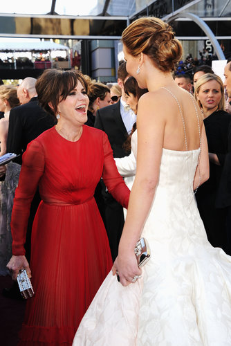 Sally Field shared a laugh with Jennifer Lawrence.
Sally Field shared a laugh with Jennifer Lawrence.