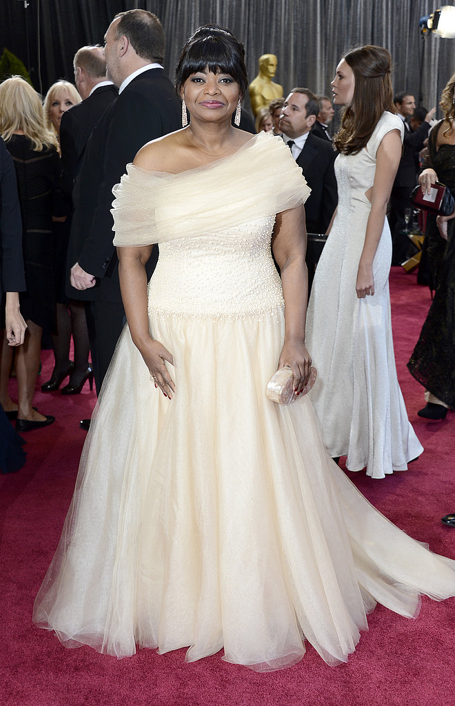 Octavia Spencer on the red carpet at the Oscars 2013.
Octavia Spencer on the red carpet at the Oscars 2013.