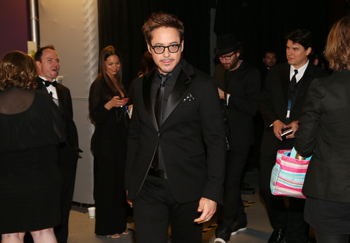 Robert Downey Jr. backstage at the 2013 Oscars.
Robert Downey Jr. backstage at the 2013 Oscars.