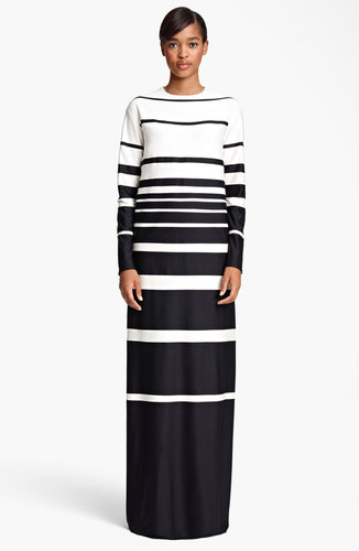 MARC JACOBS Stripe Silk Jersey Gown