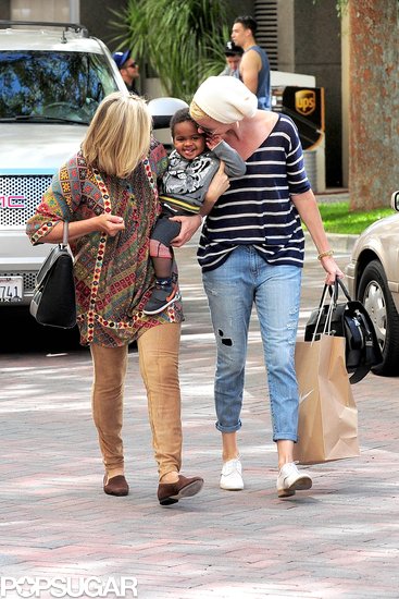 Charlize Theron shopped around LA with her son Jackson and mom Gerda.
Charlize Theron shopped around LA with her son Jackson and mom Gerda.