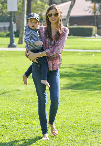Even on her off-duty days, Miranda supplies enviable style, like she did here with a printed, bohemian-style blouse; classic denim; and Miu Miu shades.
Even on her off-duty days, Miranda supplies enviable style, like she did here with a printed, bohemian-style blouse; classic denim; and Miu Miu shades.