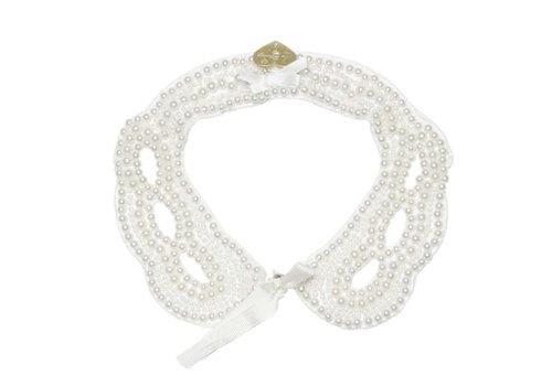 Miss Blumarine Satin and Pearl Collar Miss Blumarine Satin and Pearl Collar