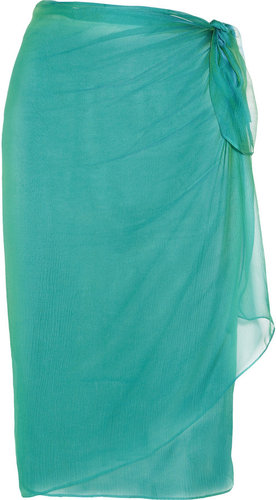 Carine Gilson Silk-chiffon paréo