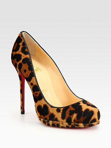 Christian Louboutin Filo Leopard-Print Pony Hair Pumps