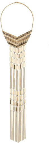 Falling Disc Chandelier Necklace