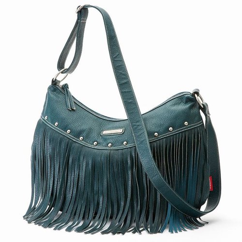 Unionbay studded fringe hobo