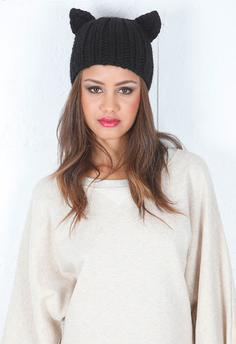 Felix Knit Cap with Cat Ears - by Eugenia Kim