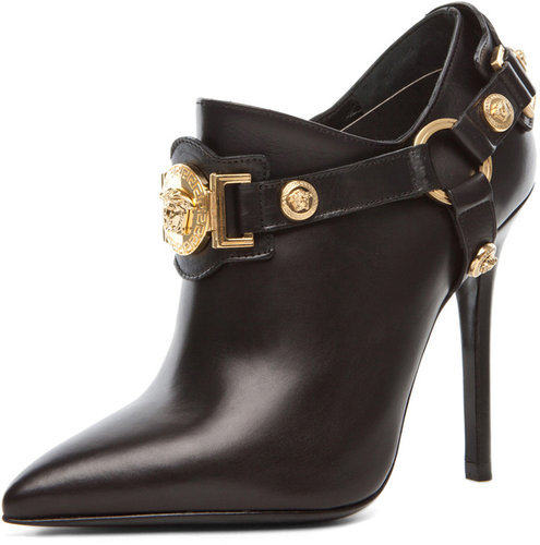 VERSACE Harness Bootie in Black