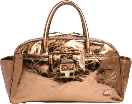 Lanvin JL Small Metallic Bowling Bag