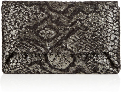 Lanvin Mai-Tai metallic brocade clutch