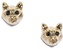 Cat cameo studs