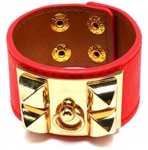 Style Tryst Studded Faux Leather Bracelet