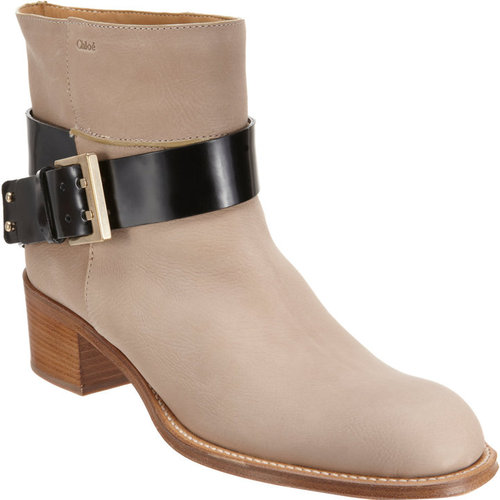 Chloé Buckle Strap Ankle Boot