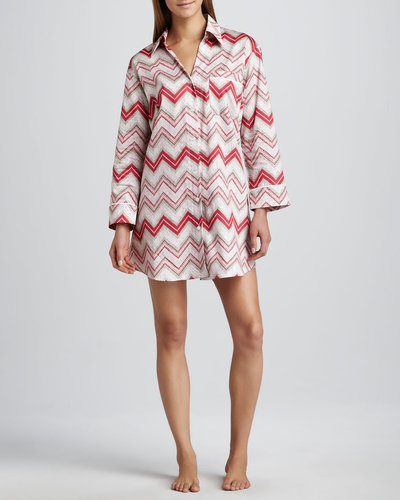 Bedhead Chevron-Stripe Nightshirt