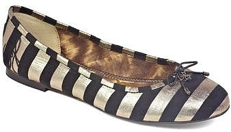 Felicia Striped Ballet Flats