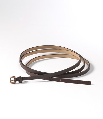 Slim double wrap belt