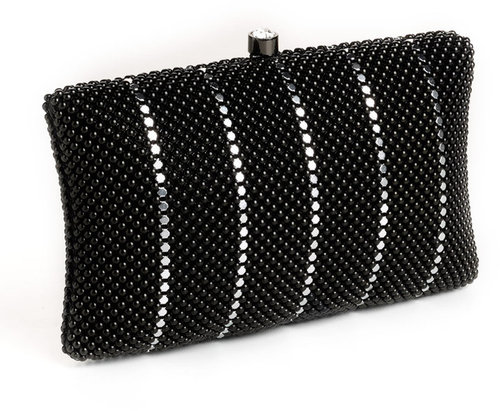 WHITING & DAVIS Crystal Pillow Minaudiere Bag