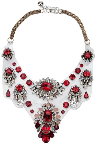 Shourouk floral glass choker