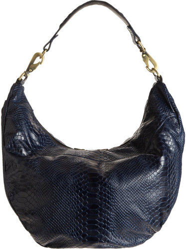 Jas MB Python-Stamped Sling Hobo Bag