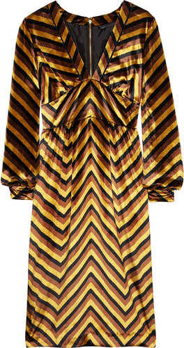 Marc by Marc Jacobs Jagz chevron-print velvet dress