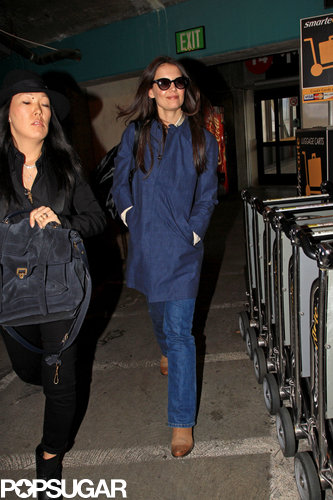 Katie Holmes Touches Down With Her Holmes & Yang Business Partner Katie Holmes Touches Down With Her Holmes & Yang Business Partner