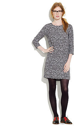 Leopard print shiftdress
