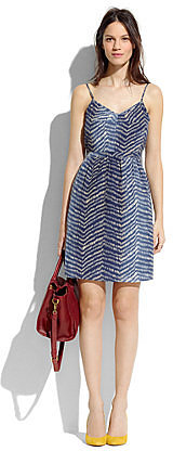 Silk waveform cami dress