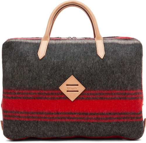 Shipley & Halmos Atlantic Briefcase in Charcoal Grey