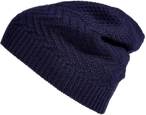 Neil Barrett Ink Blue Wool-Blend Beanie