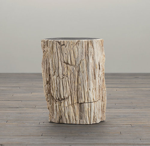 Petrified Wood Side Table Mixed