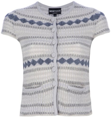 Emporio Armani Knit capped sleeve top