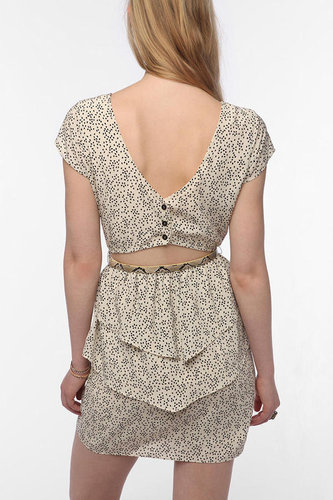 Coincidence & Chance Open-Back Peplum Dress