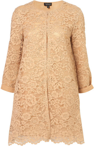 Scalloped Hem Lace Coat