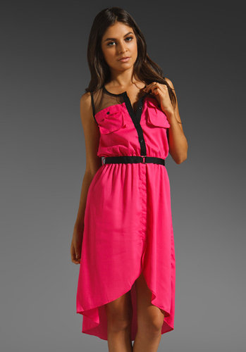 T-Bags LosAngeles Sleeveless Asymmetric Hem Shirt Dress