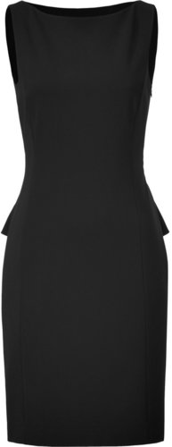 Moschino Black Dress with Back Peplum