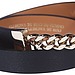 Maison Boinet Black Belt with Gold Chain