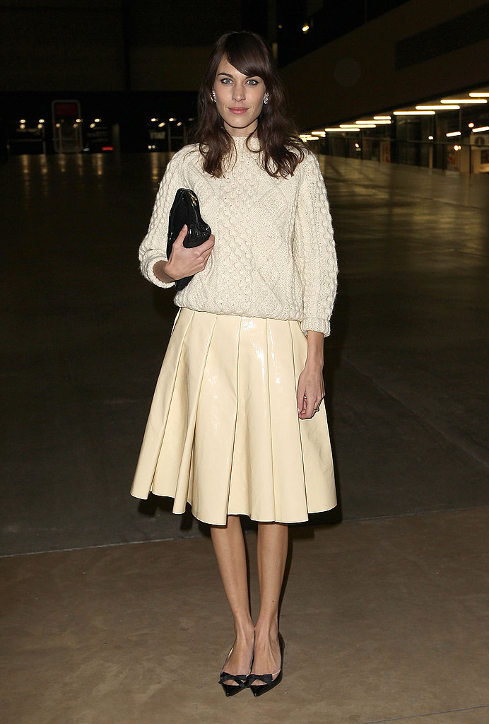 Alexa Chung at the J.W. Anderson Fall 2013 show in London.
Alexa Chung at the J.W. Anderson Fall 2013 show in London.