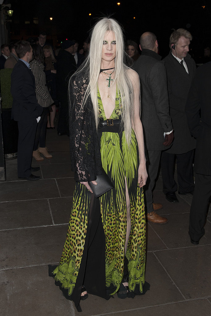 Kristen McMenamy at the Brit Awards in London.
Kristen McMenamy at the Brit Awards in London.