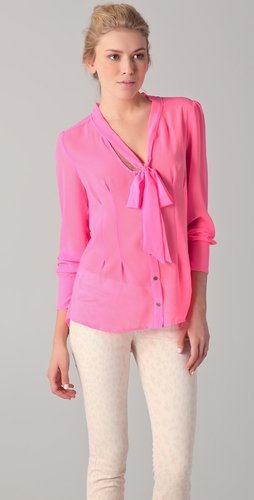 Patterson j. kincaid Freesia Tie Neck Blouse