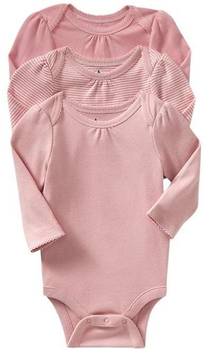 Favorite long-sleeve bodysuit (3-pack)
