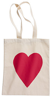 Alphabet bagsTM heart tote