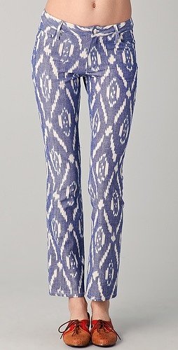 Harvey faircloth Ikat Straight Leg Pants